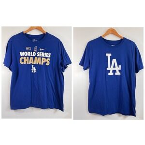 Los Angeles Dodgers Mens Shirts LOT Size Large 2020 World Series Champs LA
